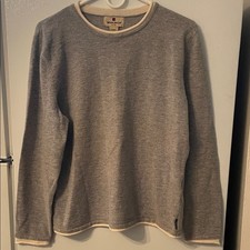 Woolrich Women's Large 85 Wool Crewneck Sweater in Gray Everyday Classic Comfy