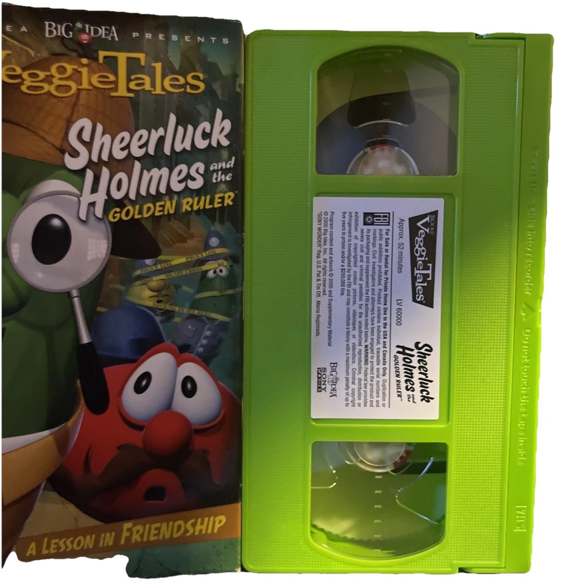 Big Idea VeggieTales Sheerluck Holmes and The Golden Ruler; Green