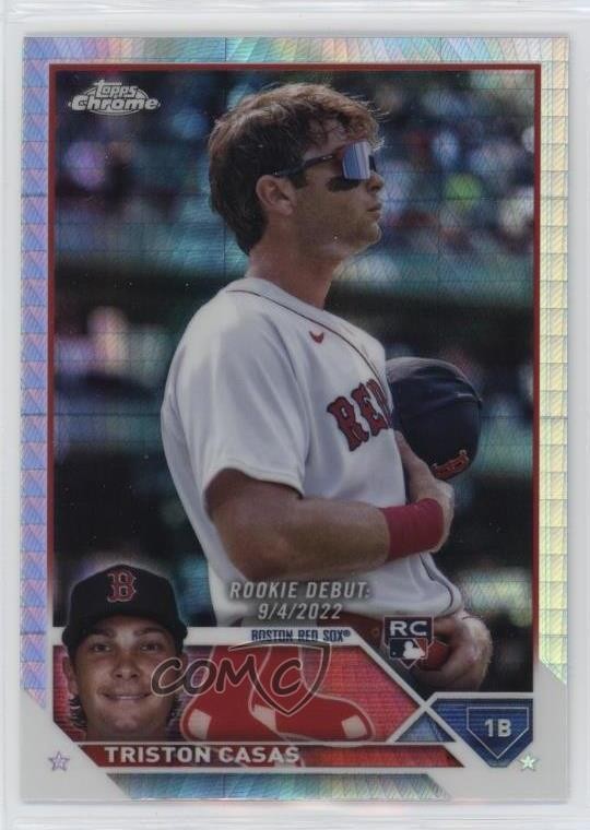 2023 Topps Chrome Update Rookie Debut Prism Refractor Triston Casas #USC125 11oh
