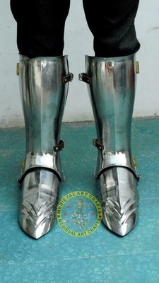 Medieval Stainless Steel SCA full legs Armor set, fantasy legs set, great set
