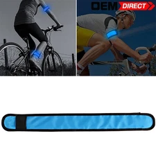35cm Blue Color LED Slap Armband Lights Glow Band for Sports Running Night