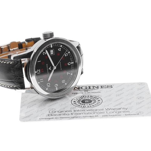 LONGINES HERITAGE MILITARY L2.832.4 40mm SS Black #C9637