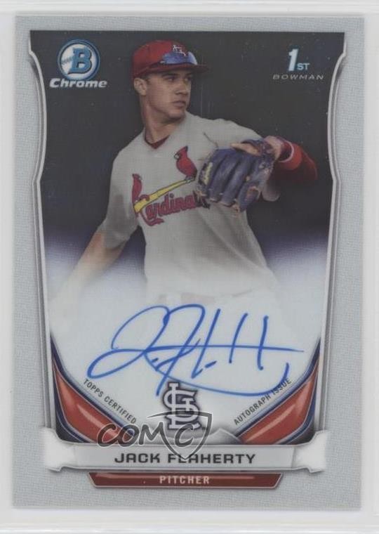 2014 Bowman Draft Chrome Draft Pick Auto Jack Flaherty #BCA-JF Auto