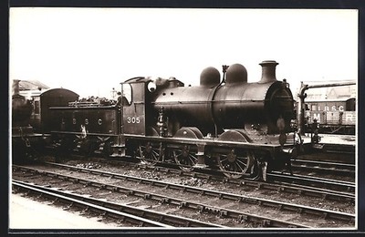 Foto-AK Lokomotive No. 305 LBSC, englische Eisenbahn 