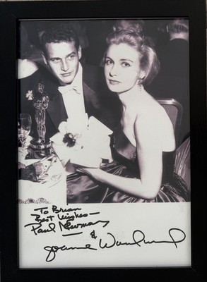 Paul Newman, Joanne Woodward, gerahmt (30cmx20cm) 100% handsigniertes Foto & COA