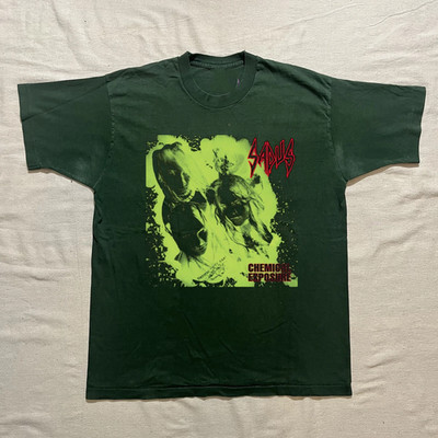 Sadus Chemical Exposure Forest Green T Shirt Full Size S-5XL