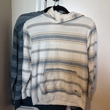 Boys Quicksilver Sweatshirts. Blue Large. White Medium. summer kids beach wear