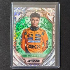 🔌IU 2025 TOPPS CHROME FORMULA 1 DIAMOND 75TH ANNIVERSARY GREEN /99 LANDO NORRIS