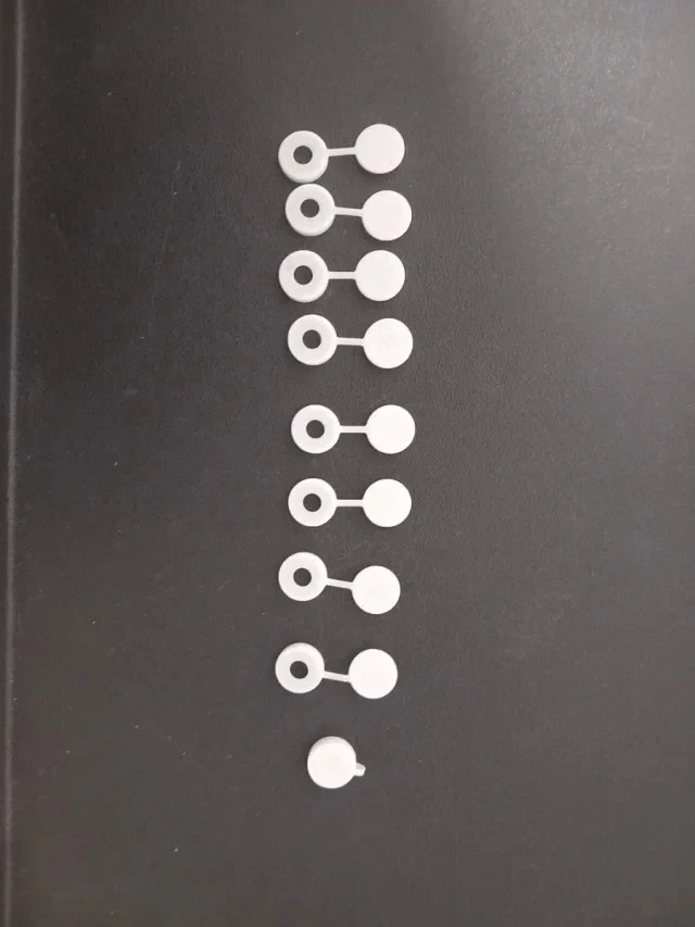 9x Tapones Tornillo Matrícula PETG 3D Blanco Negro Coche Moto Embellecedor ENVÍO - Imagen 2 de 2
