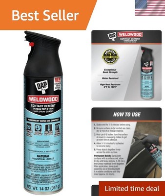 Weldwood Landau Top & Trim HHR Solvent Type Spray Contact Adhesive, Clear, 14 oz