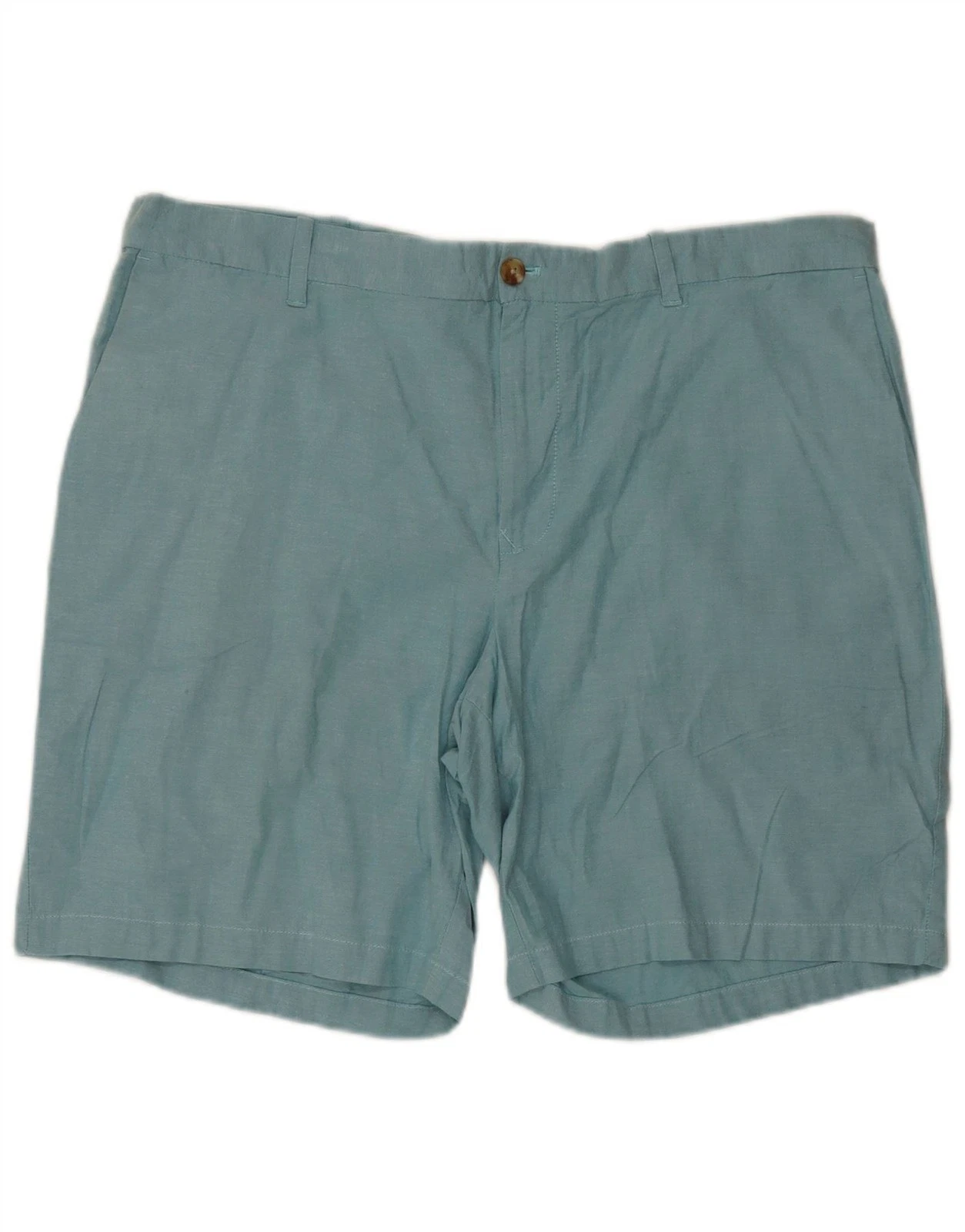 IZOD Mens Chino Shorts W42 2XL Blue Cotton AZ33