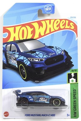 2024 Hot Wheels #129 Ford Mustang Mach-E 1400 10/10 HW Green Speed Treasure Hunt