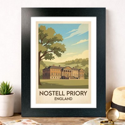 Nostell Priory, England Reise Poster Giclée Kunstdruck 250-1
