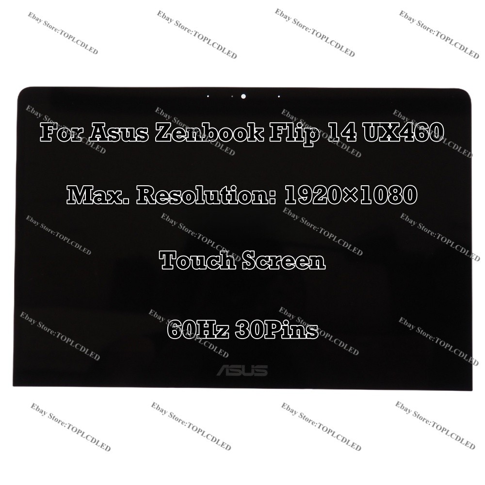 14.0"" For ASUS Zenbook Flip 14 UX460UA FHD LCD Assembly Touch Screen Replacement