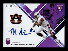 2017 Panini Elite Draft Picks #244 Montravius Adams Draft Picks Auto Purple /99