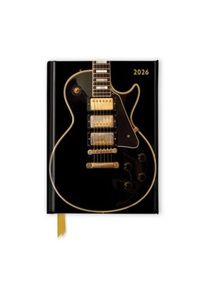 Gibson Gitarre Schwarz 2026 Taschenkalender Pocket Diary Flame Tree Publishing