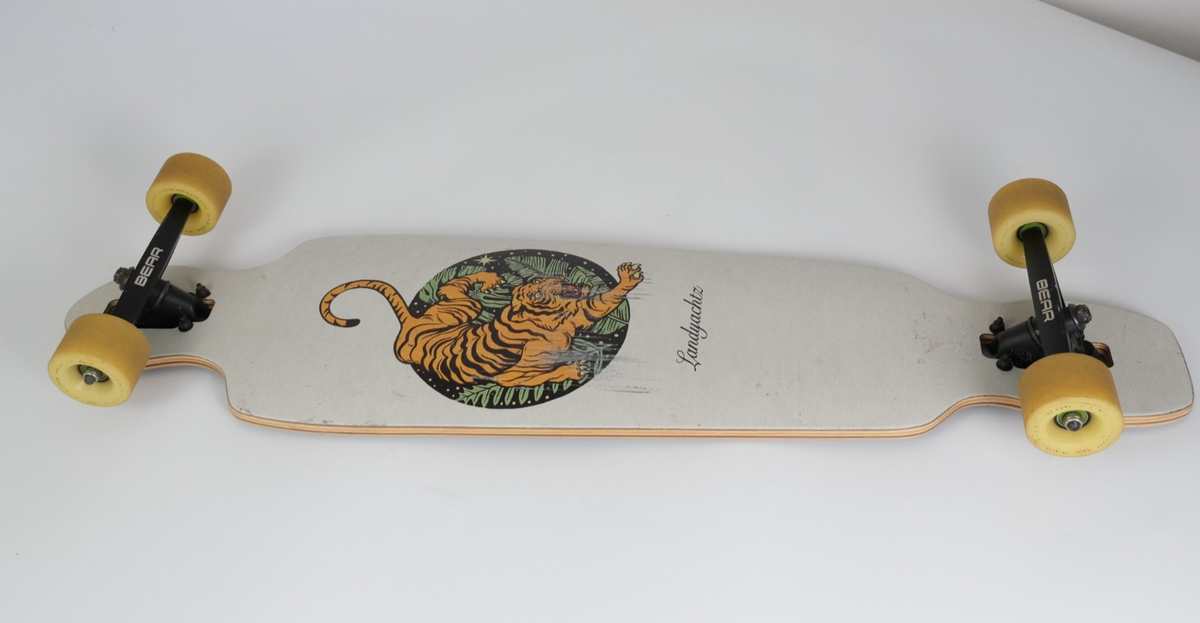 LANDYACHTZ BATTLE AXE PAPER TIGER COMPLETE 38” Custom Wheels