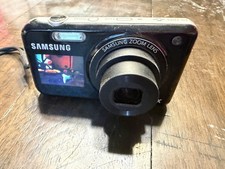 Samsung PL120 Dual Screen Camera 14.2 MP 5x Optical Zoom Black Tested Working
