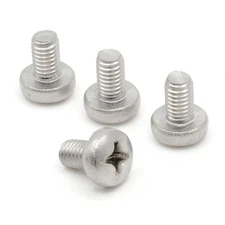 Stainless Screws for Mercedes S400 License Plates (Set of 4, Silver, Rear)