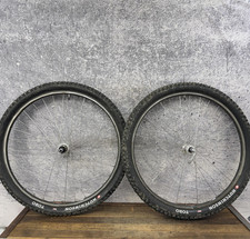Vintage Shimano Deore Dx 26in Wheelset Trek Matrix Single Track 32h Mtb Qr 135mm