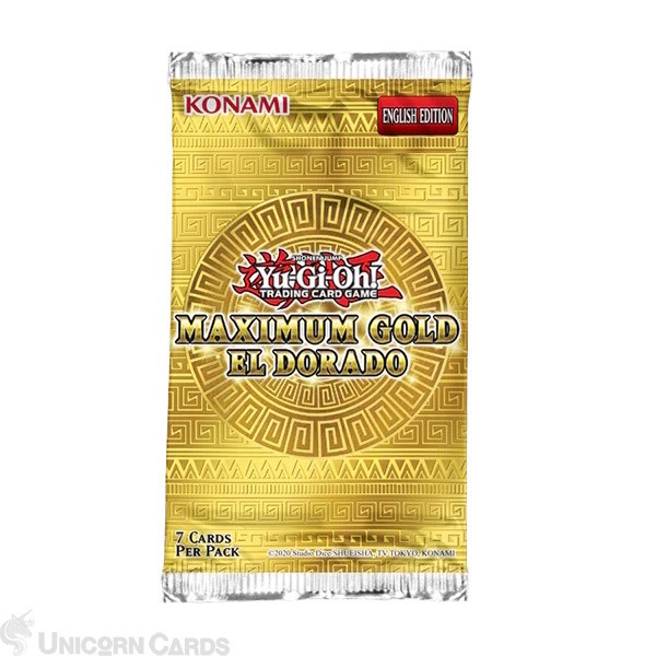 YuGiOh! Maximum Gold: El Dorado Unlimited Edition Booster Pack x1