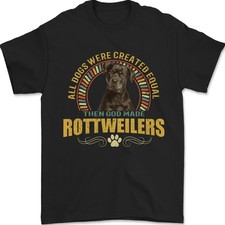 Camiseta Para Hombre De Rottweiler 100% Algodón