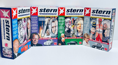 4 x Jumbo Stern Wissensquiz - 60 70 80 90 - Vollständig - GUT