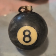 Small Single 8 Ball Billiard Ball with Metal ...