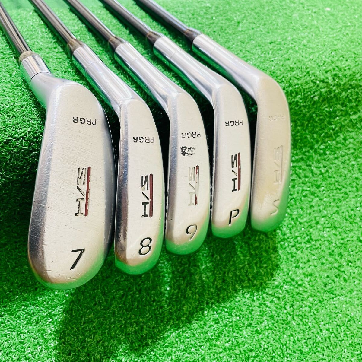 Ladies PRGR Pro Gear H/S SUPER IRON UT150 UT100 5 pcs 7.8.9.P.S Flex L M-30