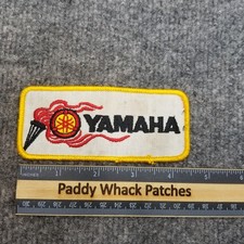 Vintage Yamaha Patch Torch Motorcycle Racing 80s AE3a
