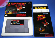 SUPER NINTENDO SNES Game AERO THE ACRO-BAT 1 Complete in Box with Manual CIB