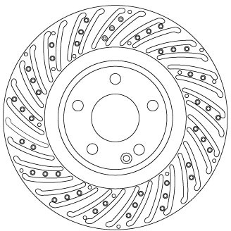 2Er Set Bremsscheiben TRW Automotive DF6633S MERCEDES-BENZ 246 421 27 12-image