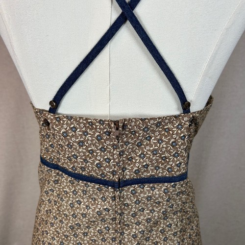 Vintage Faded Glory Damen Babydoll Kleid Größe L zierlicher Print Preppy Country Boho - Bild 4 von 10