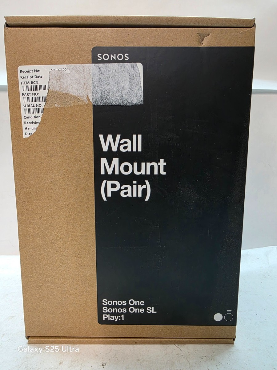 新品未使用　SONOS Wall Mount (Pair) Amazon.com: Sanus Adjustable Sonos Wall Mount for Sonos One, Play