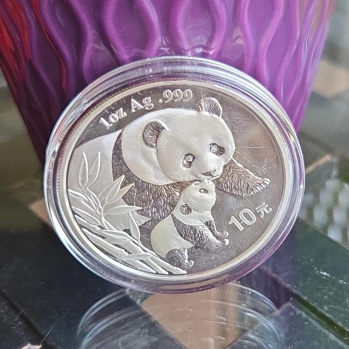 2004年 中華人民共和国 10元銀貨 パンダ Silver 10 Yuan Denomination 2004 Republic of China Coins (1949-Now