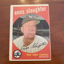 1959 Topps - #155 Enos Slaughter