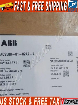 1PC New ABB ACS580-01-02A7-4 Inverter Fast Shipping