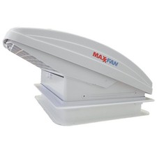 MaxxAir MaxxFan Deluxe Power Lift Caravan Vent Hatch & 12v Fan with Rain Dome RV