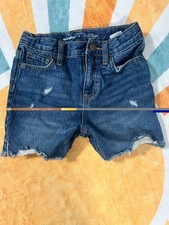 Girls Old Navy Blue Jean Shorts Size 6 Adjustable Waist