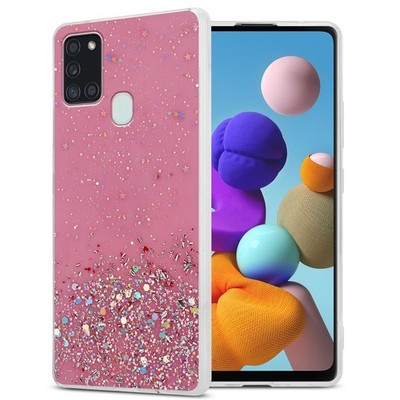 Case for Samsung Galaxy A21s Protection Cover TPU Silicone Glitter