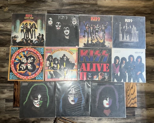 KISS Vinyl Album Collection Lot - 11 Albums