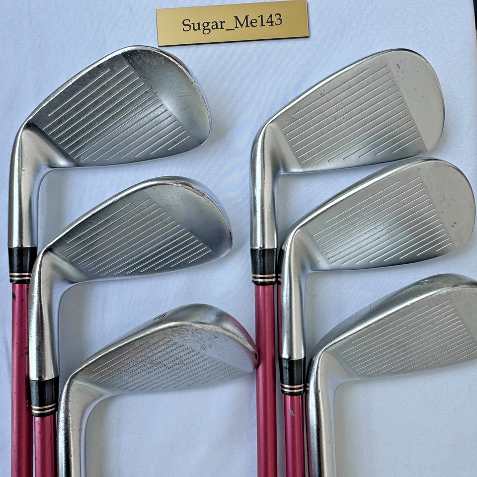 TaylorMade R9 MAX Ladies Iron Set 6pc 7,8,9,Pw,Aw,Sw REAX 50 Ladies Flex Carbon - Image 4 of 4