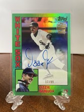 Ozzie Guillen 2025 Topps Archives 1984 Fan Favorites Autograph Green Foil /99