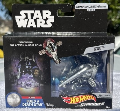 Star Wars Hot Wheels Starships Commemorative Series 5 of 9-Boba Fett s Slave 1