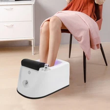 Portable Foot Spa Tub Foot Bath with Colorful Lamp Acrylic Massage Foot Bath