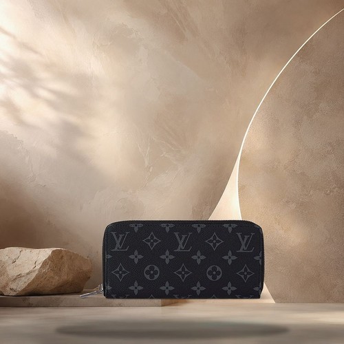 Louis Vuitton Zippy Wallet Horizontal Monogram Eclipse Coated 158369975 [P]