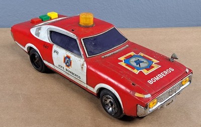 EGE Metallauto ''Feuerwehrchef'' groß, läuft, 70er Jahre
