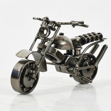 Vintage Motorbike Scrap Metal Art Sculpture - Recycled Art