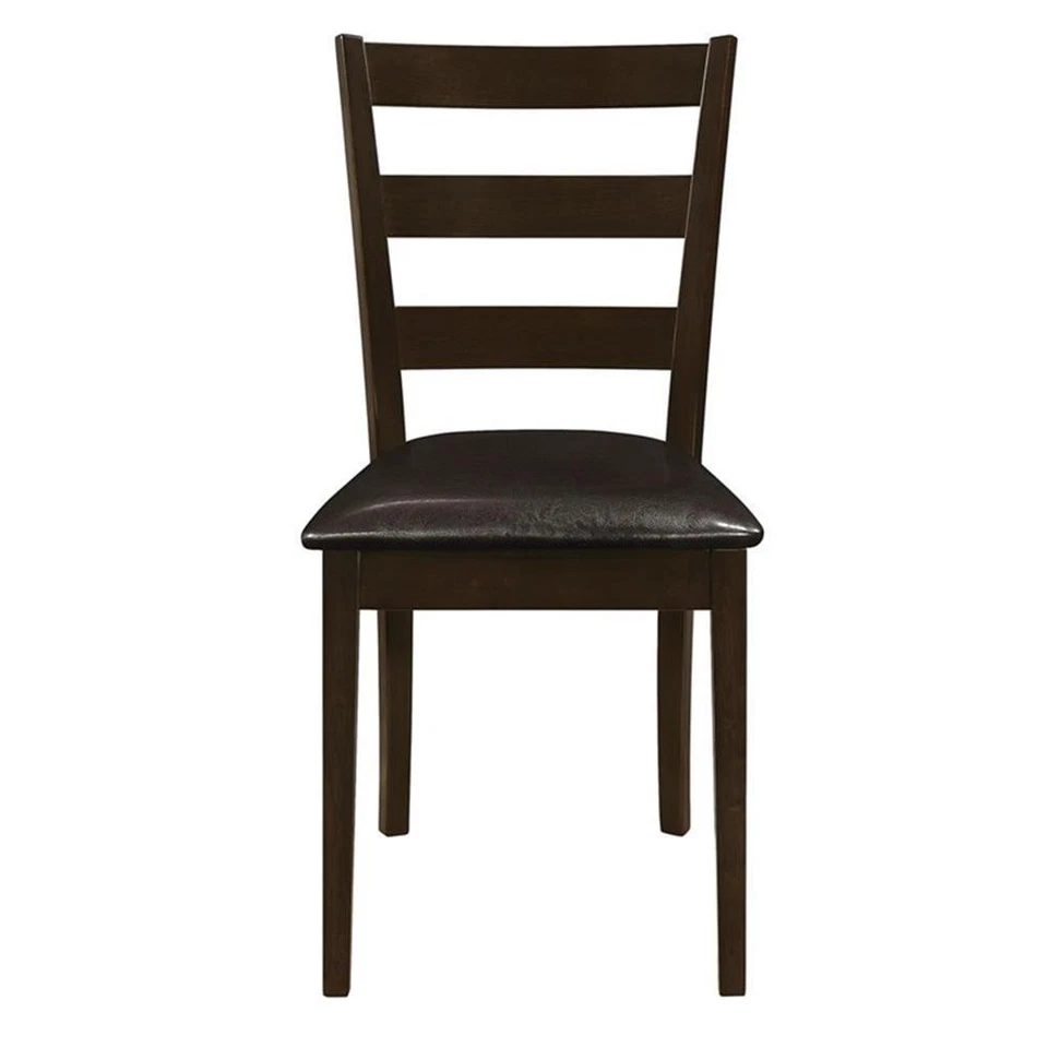 Coaster Guillen 5-piece Wood Dining Set with Bench Cappuccino and Dark Brown - Image 3 of 4