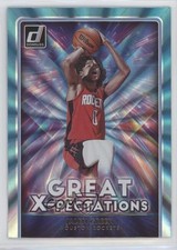 2021-22 Panini Donruss Great X-Pectations Holo Teal Laser Jalen Green #11 02v3